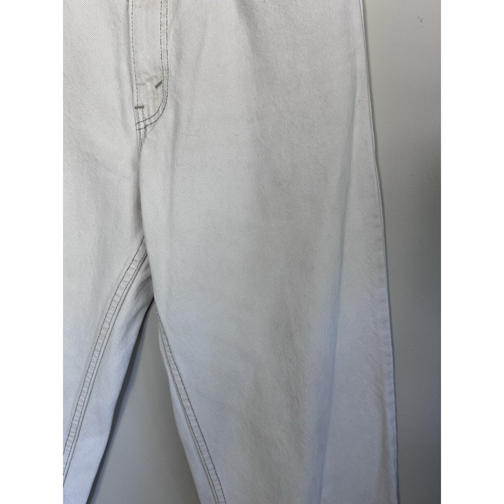 Vintage '92 Levi's 550 Jeans 30x32 (28x31) Cream 90s Made in USA Orange Tab - Picture 5 of 16